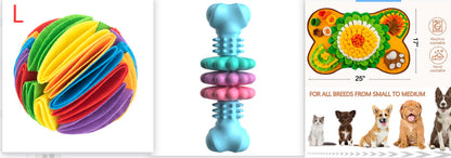 Dog Chew Toy Dog Bone Type  Dogs Teeth Cleaning Toys Indestructible TPR Bone Chewing Bite Resistant Teething Toys  Pet Products