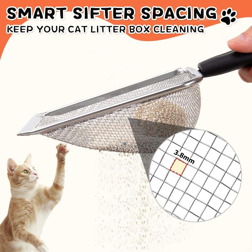 Steel Scoop - Heavy-Duty Cat Litter Shovel